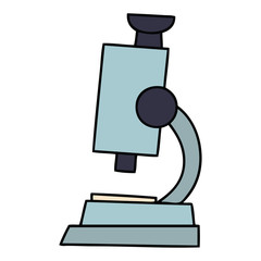 cute cartoon science microscope
