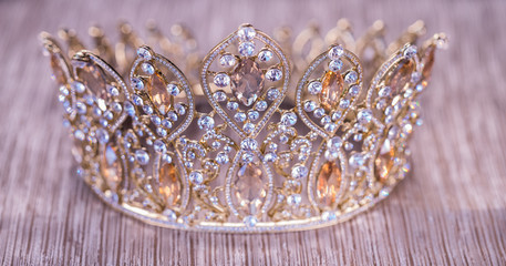 Close-Up Of Tiara On The Table, selective focus © he68