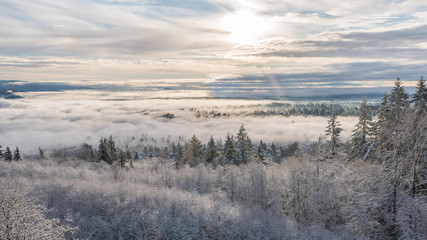 Cloud Inversion Fraser Valley - Winter