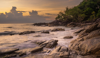 Khanom Beach (Thailand) at sunrise