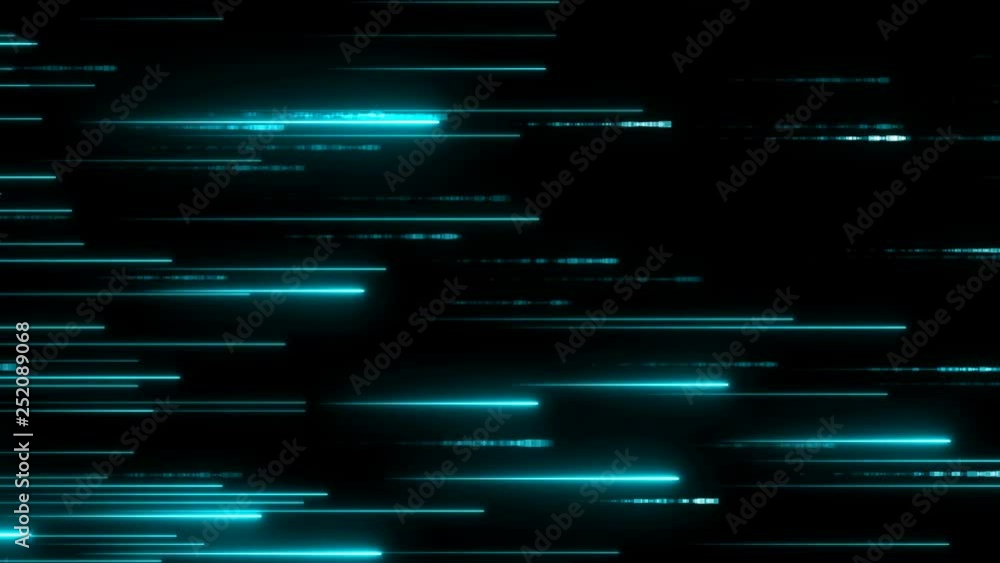 Poster blue bright neon particles. communication concept texture. digital information flow. high tech patte