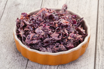 Cole slaw salad with cabbage