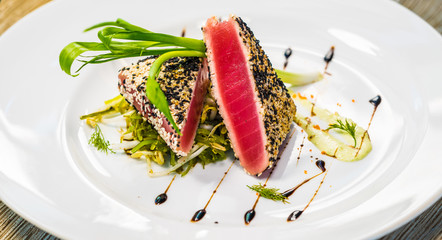 Seared Ahi Tuna Appetizer Sashimi