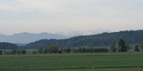 Landschaft im bayerischen Voralpenland