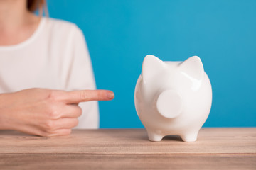 girl with a piggybank