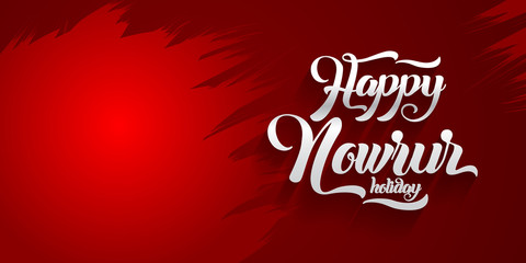 Nowruz greeting. Happy Nowruz holiday. Iranian new year