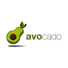 Avocado fruit with text - 252094030