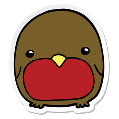 Obraz premium sticker of a cute cartoon penguin