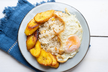 Rice cuban style with egg