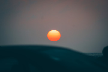 atardecer en el oceano