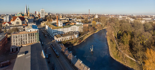 Łódź, Poland. View of the White Factory.	