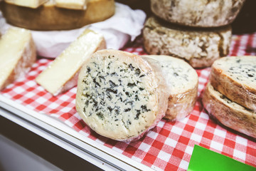 handmade cheese at farmers market
