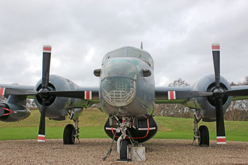 Vintage military airplane