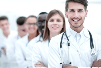 Fototapeta premium Multiracial diversity medical team