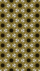 Ornate geometric pattern and abstract colored background