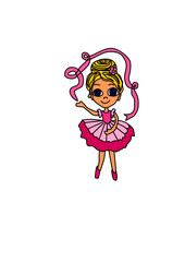 little girl with pink ribbon