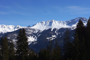 Verschneite Berge