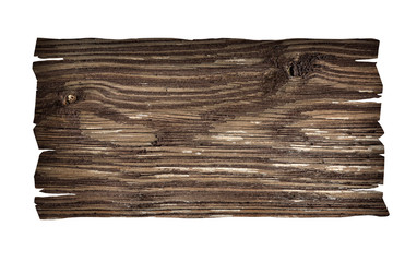 close up of an empty wooden sign