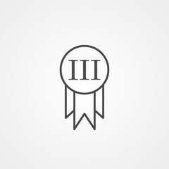 Medal vector icon sign symbol