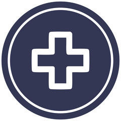 addition symbol circular icon