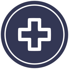 Obraz premium addition symbol circular icon