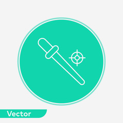 Dropper tool vector icon sign symbol