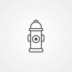 Fire hydrant vector icon sign symbol