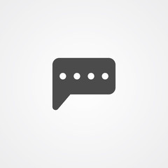 Message vector icon sign symbol