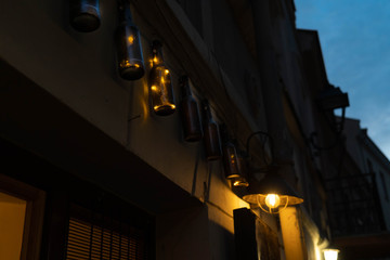 Bottle Cap Garland In The Street