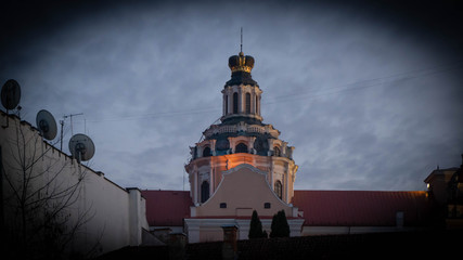 VILNIUS, LITHUANIA February 28, 2019:  St. Casimir’s Church