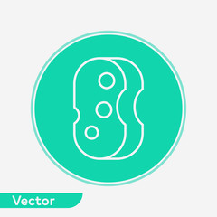 Sponge vector icon sign symbol