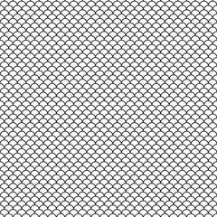 Seamless black abstract pattern. Fish scale. Japanese style. Swatch is included in EPS file. © Svetlana Parshakova