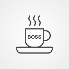 Tea cup vector icon sign symbol