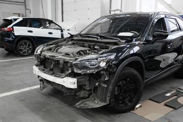 Car repair and service station. Automobile disassembly. Warranty