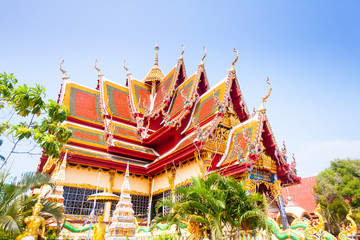 Buddhist temple in koh Samui, Thailand.