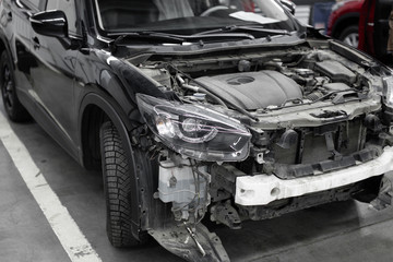 Car repair and service station. Automobile disassembly. Warranty