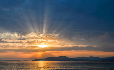 Sonnenuntergang am Meer