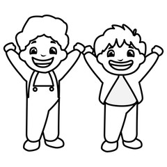 happy fat boys celebrating