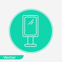 Billboard vector icon sign symbol