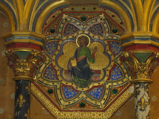 Fototapeta na wymiar interior of orthodox church
