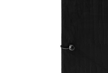 Security camera mounted on a wall