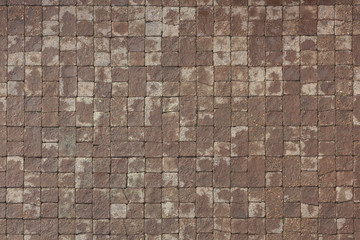 Texture of paving brown tile