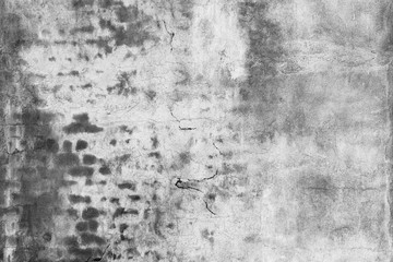 Texture of old gray concrete from the wall