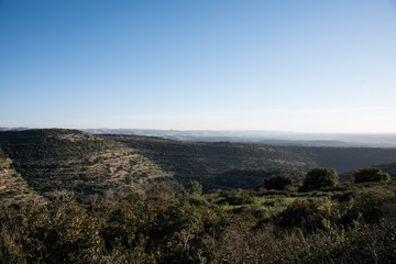 View of the Jerusalem hills. Khirbet Hanot. Israel .