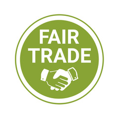 Fair trade sign and label