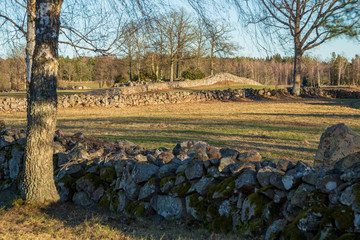 Old stone wall at pasture © Björn Kristersson