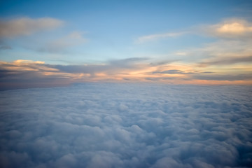 Fototapeta na wymiar A beautiful clouds landscape seen from above