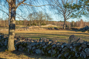 Old stone wall at pasture © Björn Kristersson