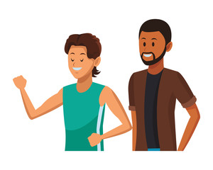 athlete and afroamerican man