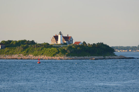 Nobska Lighthouse is located on the southwestern tip of Cape Cod, Massachusetts, USA. This historic lighthouse was built in 1876.